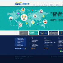 蓝色软件科技公司网站模板