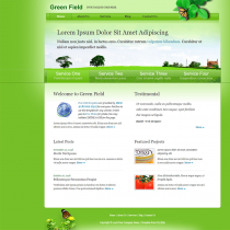 绿色小清晰健康行业网站模板 