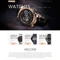 奢侈品钟表行业在线商城网页模板