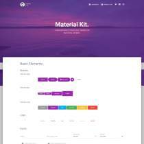 紫色大气bootstrap UI皮肤html5模板