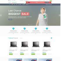 IT类电子商务商城购物企业网站模板