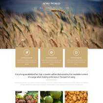 单页 响应式 大气 小麦种植技术招商网站模板