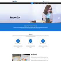  Bootstrap蓝色整洁企业网站模板 - ultimate 