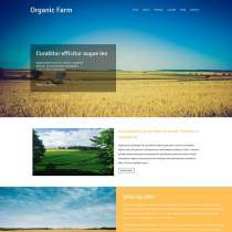 有机农场农业网站模板是一款整洁大气的农业公司网站模板下载 