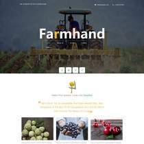 绿色农场生产基地HTML5单页 响应式网站模板