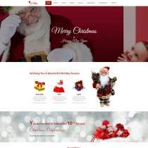  Bootstrap圣诞红色专题模板响应式网站模板 - Xmas 