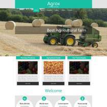 绿色农业收割网站模板是一款适合绿色农业产品企业网站模板