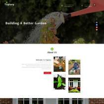  Bootstrap响应式绿色农场花卉模板 - Topiary 