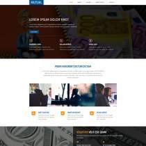  Bootstrap蓝色国外企业网站模板 - MUTUAL 