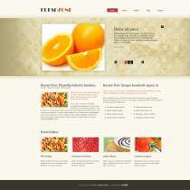 淡色清爽的水果蔬菜类网站模板
