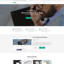  Bootstrap绿色企业网站模板 - MADE 