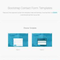 Bootstrap Contact 在线留言Form表单