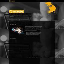 DJ 音乐打碟制作企业网站模板