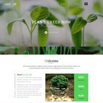 green植物培养园艺公司网页模板