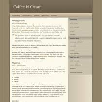 咖啡色调个人博客CSS模板