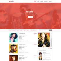 music音乐专辑门户博客html5模板