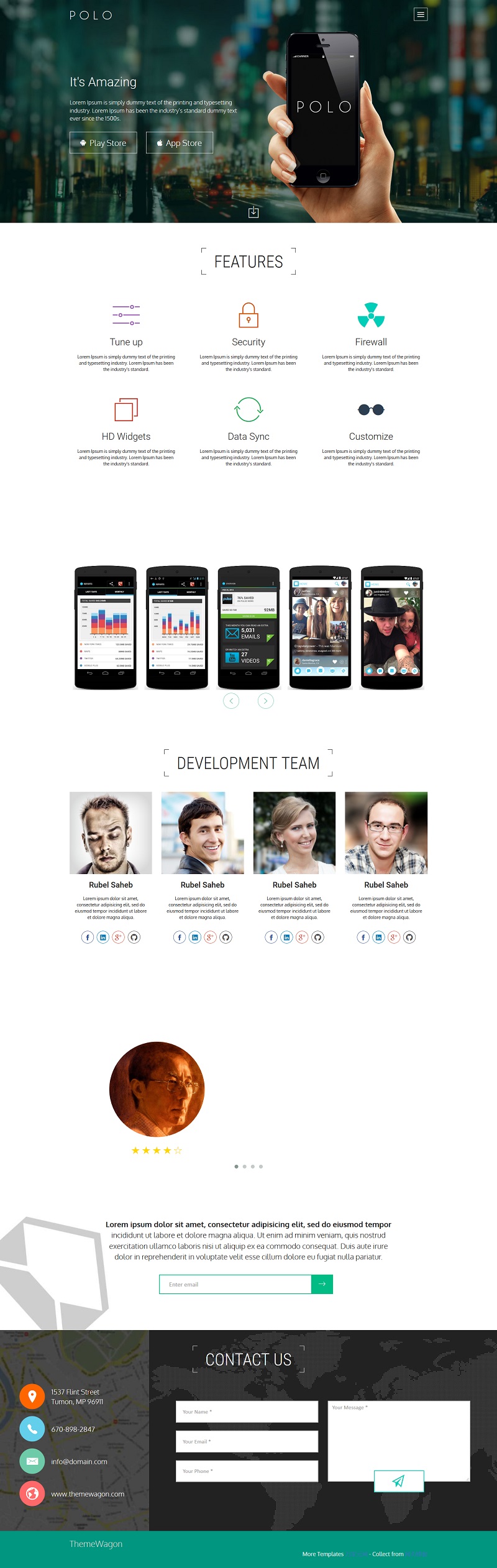 Amazing漂亮App项目开发展示网页模板