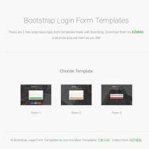 Bootstrap Login登陆注册表单模板