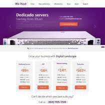 webhost企业网站域名空间官网模板