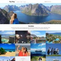 大气漂亮国外旅游线路企业网站模板