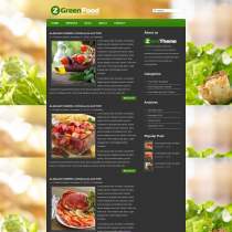 大图背景绿色食物HTML5模板