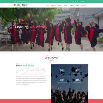 大学毕业典礼响应式网站模板