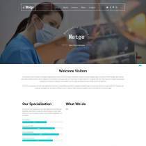 大气医疗器械企业网站模板