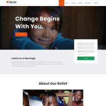 公益慈善活动组织响应式html模板