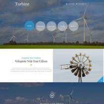 风力发电新能源环保企业响应式模板