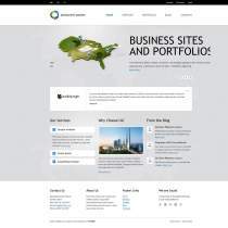 简洁大气大图展示商业企业网站模板