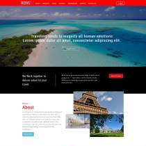境外游旅行社活动专题推广网站模板