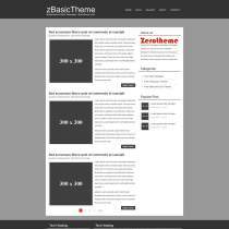 灰色简单标准个人博客html5模板