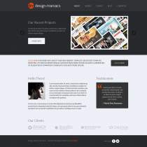 黑色质感大气的HTML5企业网站模板
