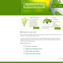 绿色漂亮的环保主题css模板网站