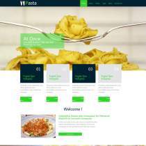 绿色响应式西餐厅企业网站模板