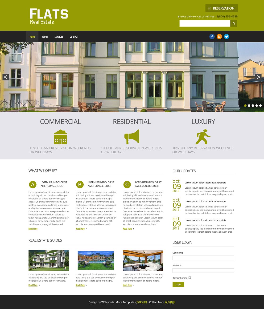 农村别墅设计工作室网站模板
