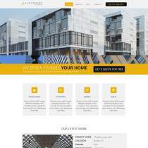 漂亮宽屏建筑工程企业网站模板