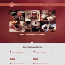 品茶休闲茶具文化html5网站模板