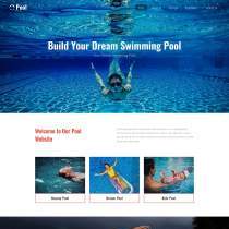 商业游泳池企业网站模板