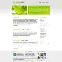 唯美绿色树叶漂亮的博客CSS模板