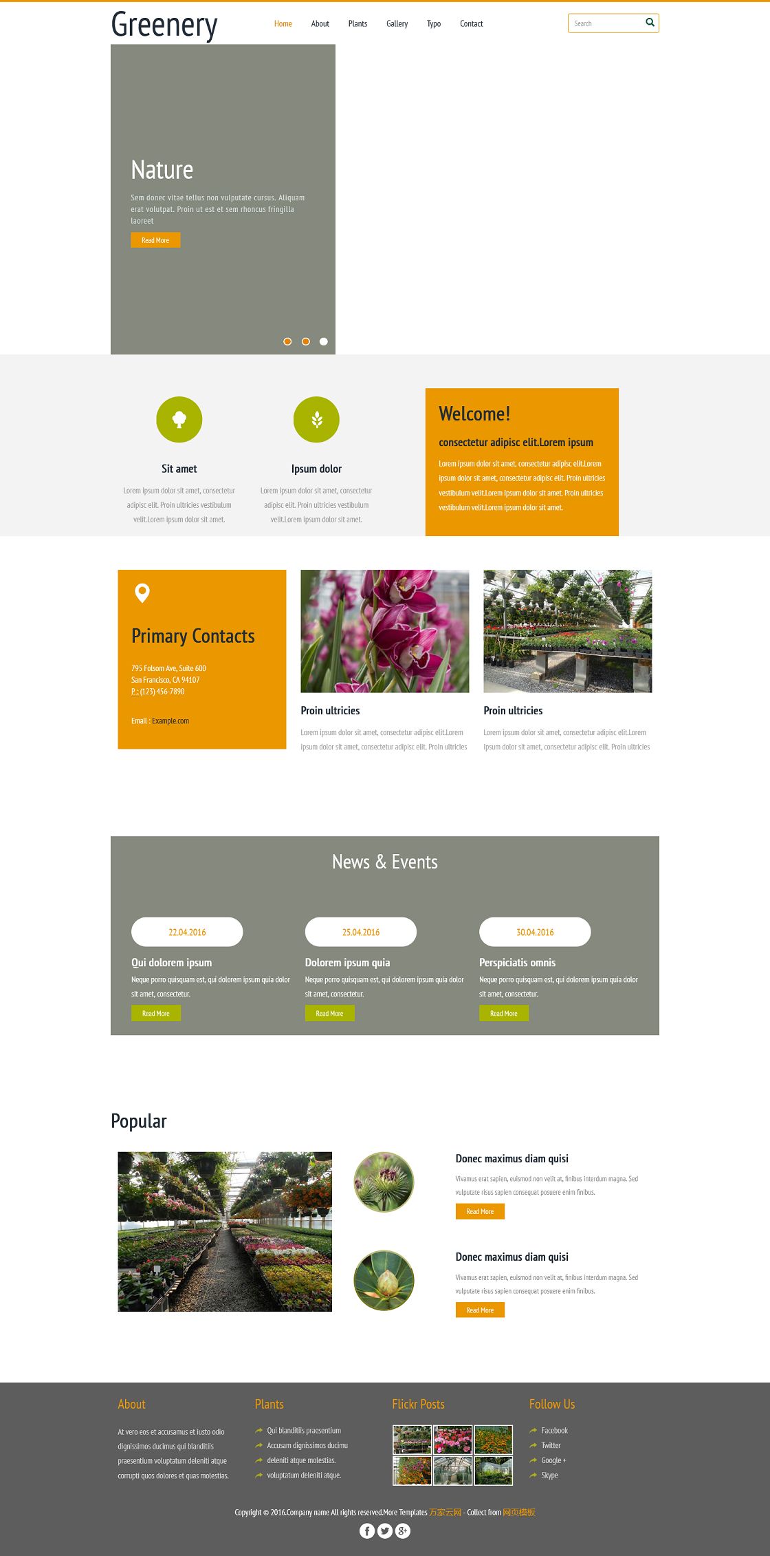乡村旅游农家乐企业网站模板