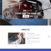 洗车4s店汽车美容企业网站模板