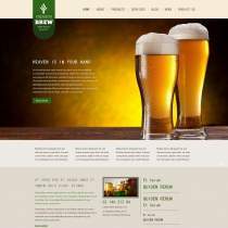 雪花啤酒橙子饮料公司企业网站模板