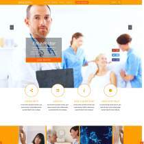 医疗健康服务公司网页模板